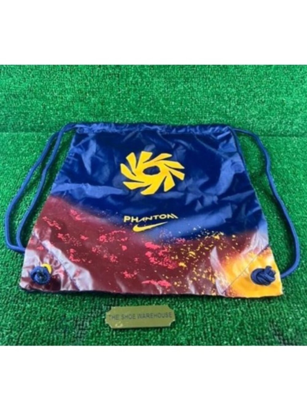 Nike Phantom Soccer Cleat Drawstring Backpack Multicolor Gym Bag 15.5 x 12.5